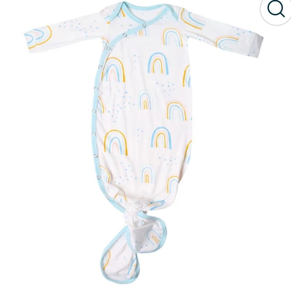 Copper Pearl Newborn Knotted Gown‎ Skye